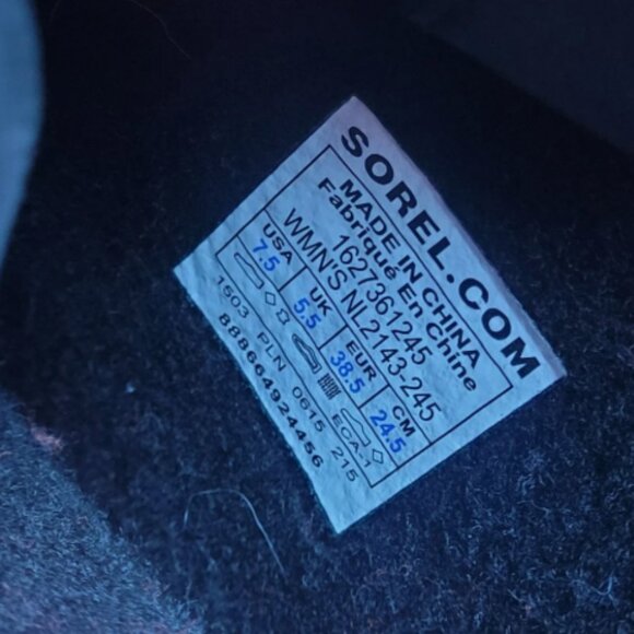 Sorel Joan of Arctic Knit Premium II Women's Size 7.5 Waterproof Boots Excellent - Picture 4 of 11